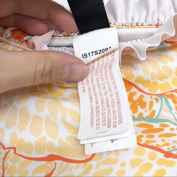 MINKPINK Animal Orchid Ruffle Bikini Bottom L - Picture 5 of 7